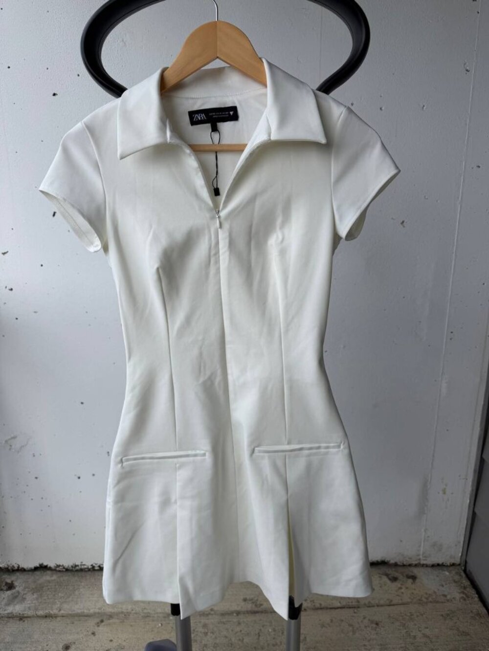 Zara White Tennis Mini Dress XS